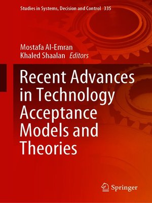 cover image of Recent Advances in Technology Acceptance Models and Theories